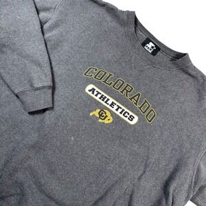 VTG Starter Gray Colorado Buffaloes Football‎ NCAA Sweatshirt Size XL RARE!